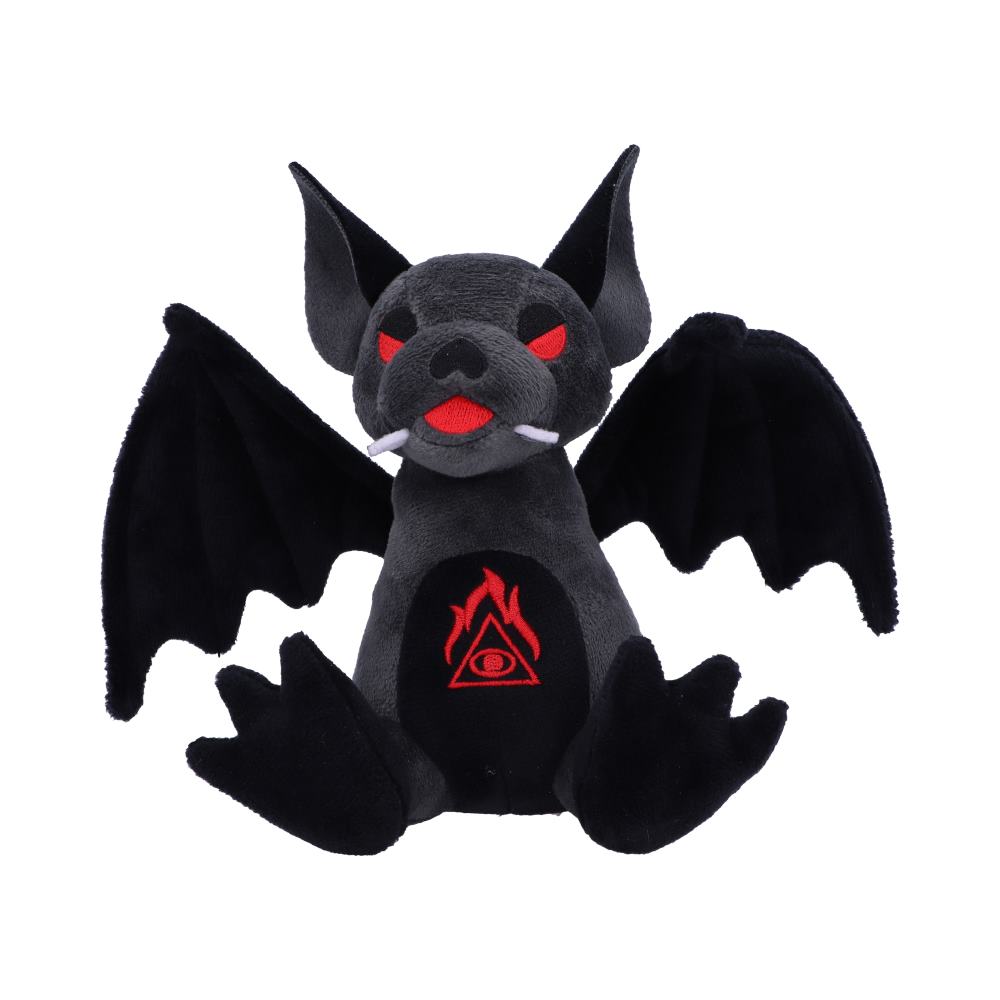 Nemesis Now Bat Plush Figurine, 18cm, soft black plush bat with detailed wings and cute, realistic features.